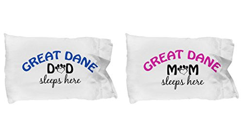 Great Dane Mom and Dad Pillow Cases