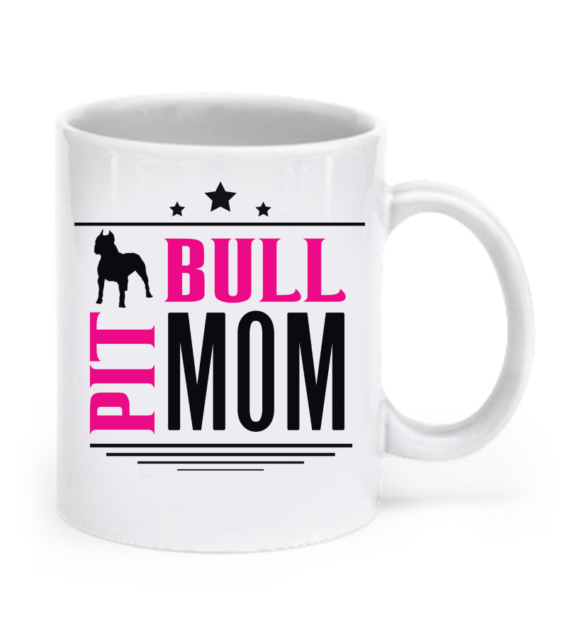 Pit Bull Couple Mug Set (2 mugs) - Dogs Make Me Happy - 3