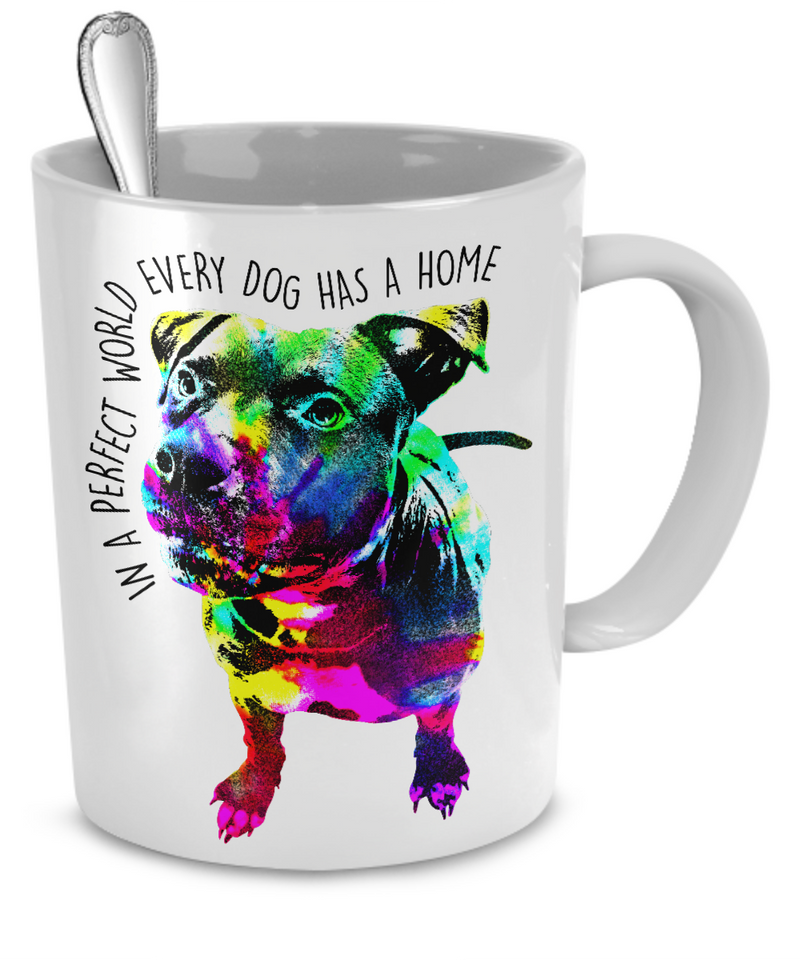 Pit Bull mug - Dogs Make Me Happy - 2