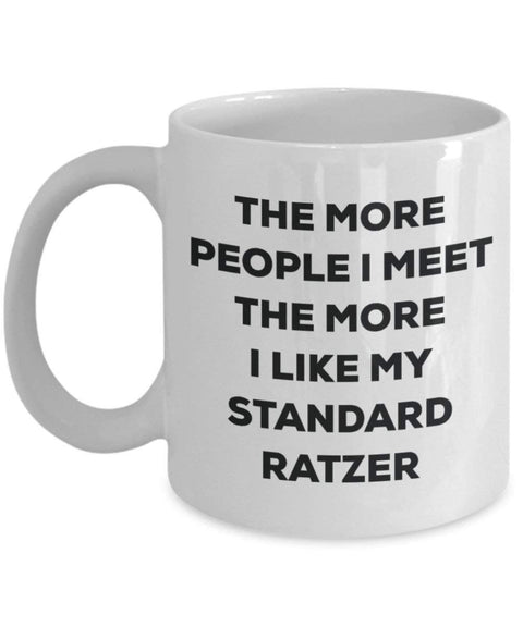 The more people i meet the more i Like My standard Ratzer mug – Funny Coffee Cup – Christmas Dog Lover cute GAG regalo idea 15oz Infradito colorati estivi, con finte perline