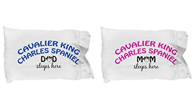 Cavalier King Charles Spaniel Mom and Dad Pillow Cases