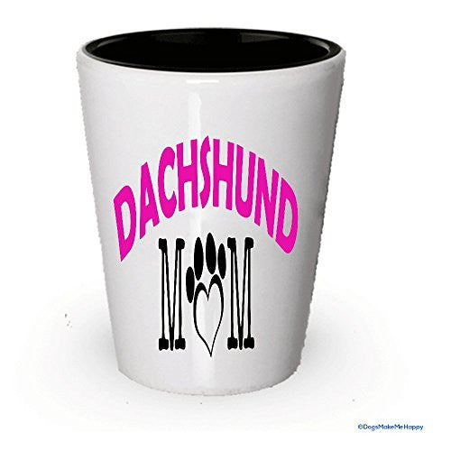 Dachshund Dad and Mom Shot Glass - Gifts for Dachshund Couple
