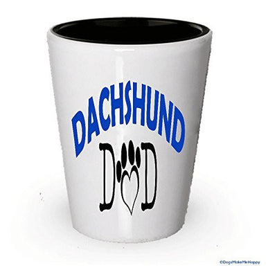 Dachshund Dad and Mom Shot Glass - Gifts for Dachshund Couple