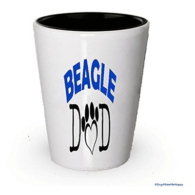Beagle Dad and Mom Shot Glasses - Gifts for Beagle Couple