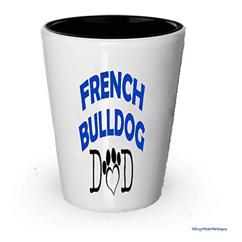 French Bulldog Dad and Mom Shot Glass - Gifts for French Bulldog Couple