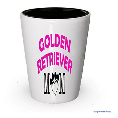 Golden Retriever Dad and Mom Shot Glass - Gifts for Golden Retriever Couple