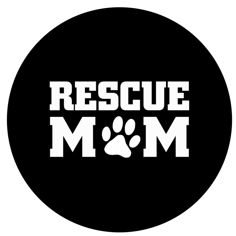 Rescue mom sticker - Dogs Make Me Happy