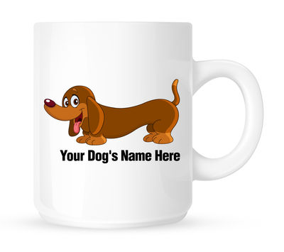 Personalized mug for your dachshund - Dogs Make Me Happy