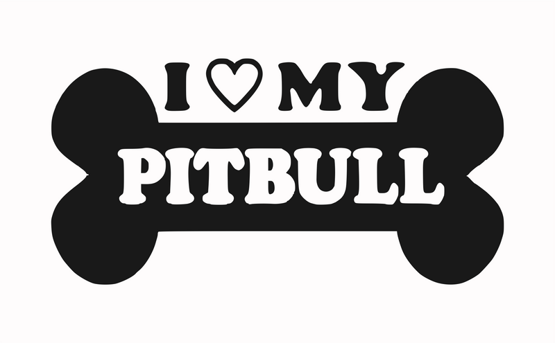 I <3 my Pit Bull sticker
