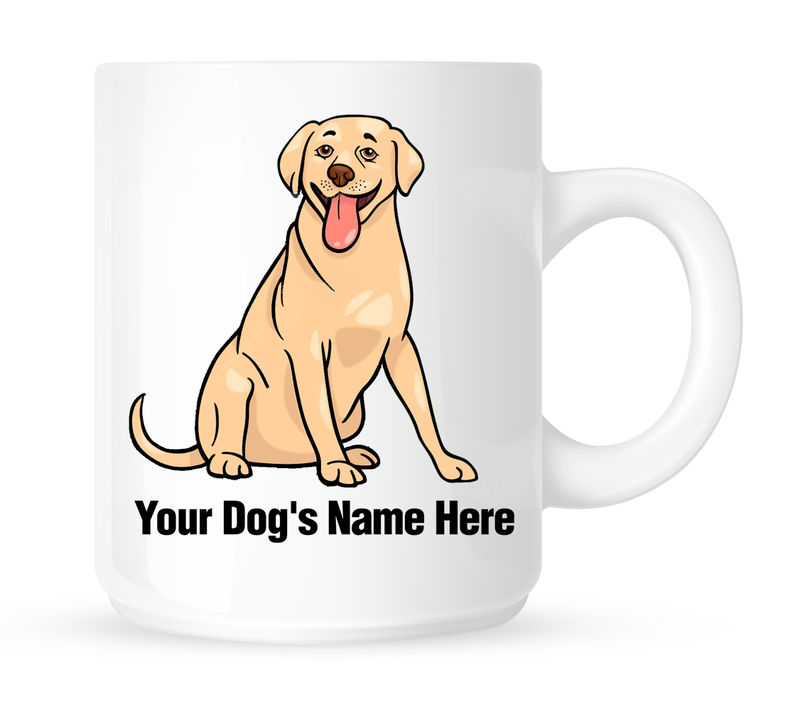 Personalized mug for your labrador - Dogs Make Me Happy