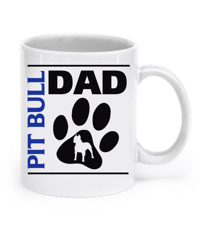 Pit Bull Couple Mug Set (2 mugs) - Dogs Make Me Happy - 2