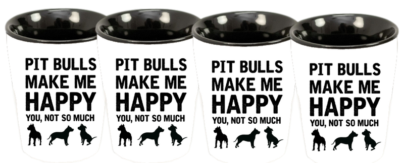 pit bull shot glasses