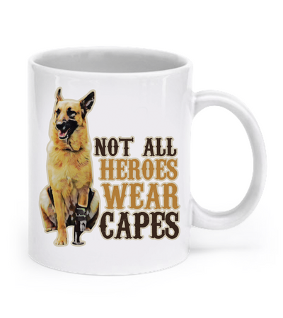 Not all heroes wear capes mug - Dogs Make Me Happy - 1