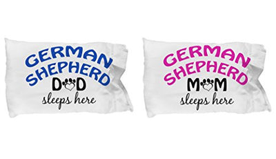 German Shepard Mom and Dad Pillow Cases