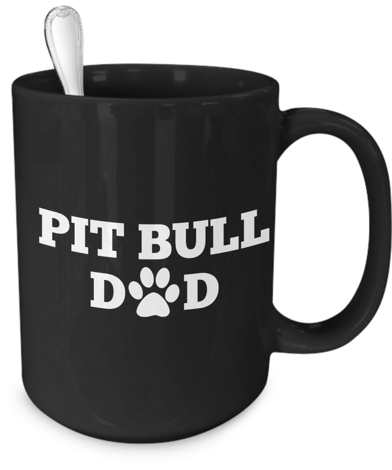 Pit Bull Dad (black) - Dogs Make Me Happy - 4
