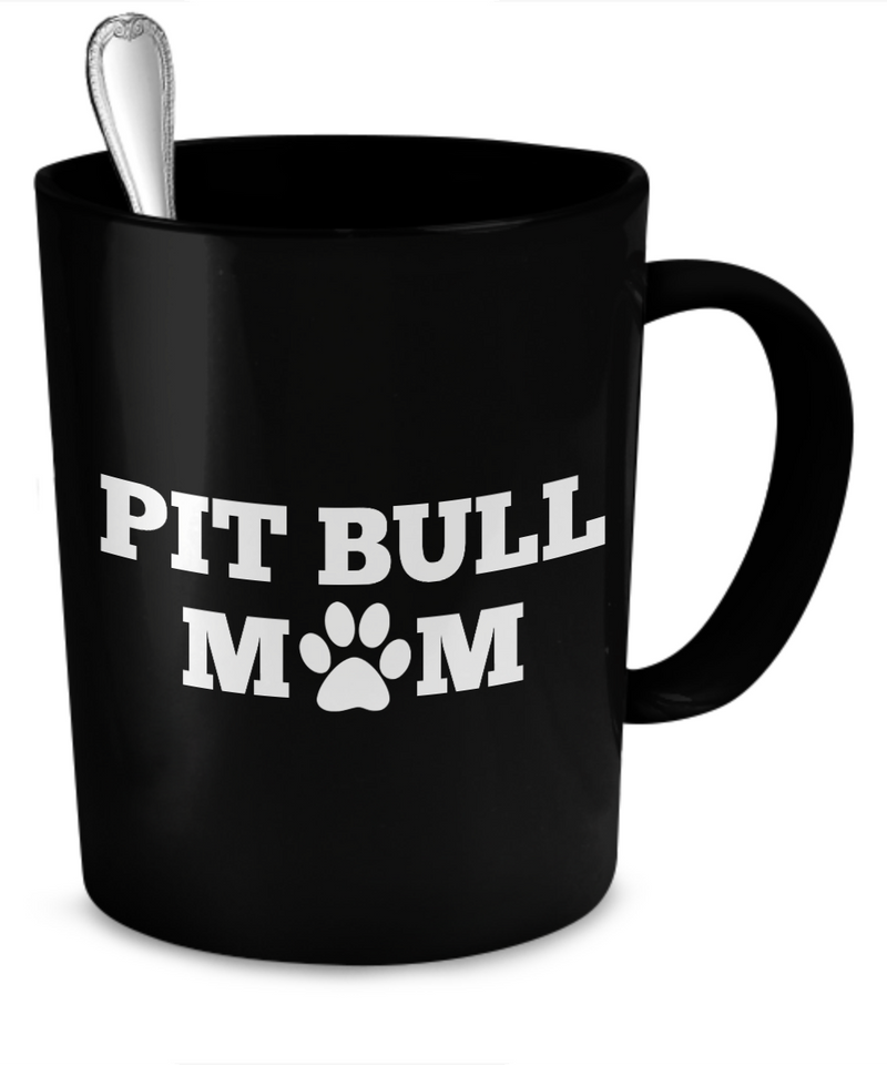 Pit Bull Mom (black) - Dogs Make Me Happy - 2