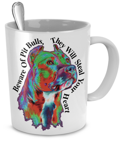 Pit Bull Mug Demo - Dogs Make Me Happy - 2