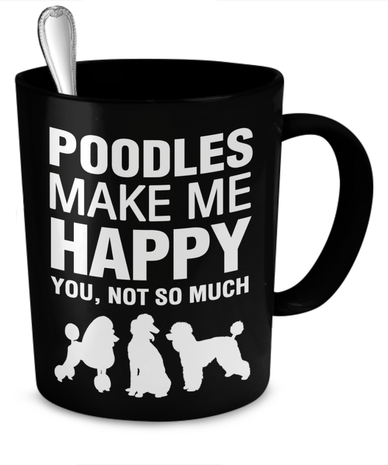 funny poodle mug