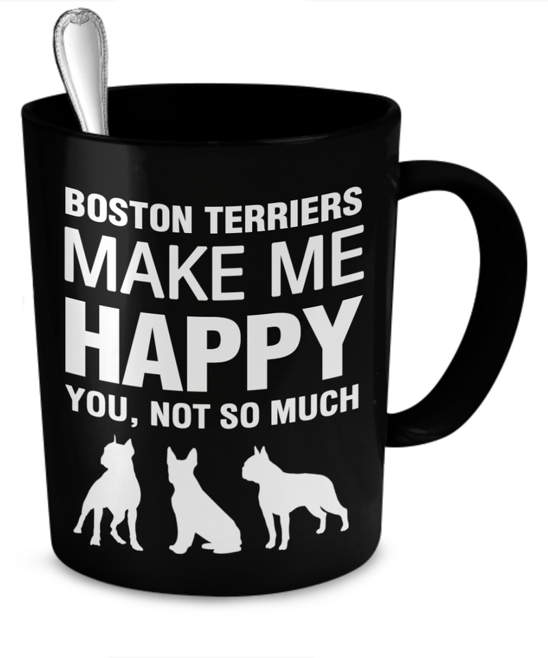 funny boston terrier mug