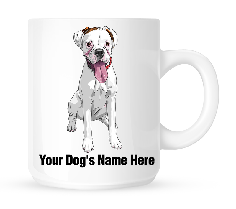 Personalized mug for your boxer - Dogs Make Me Happy