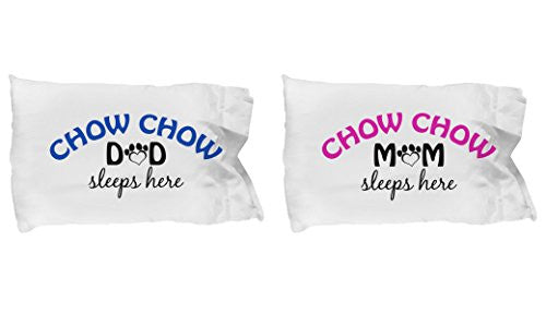 Chow Chow Mom and Dad Pillow Cases