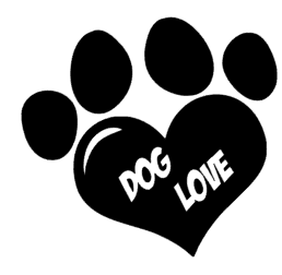 Dog love sticker - Dogs Make Me Happy