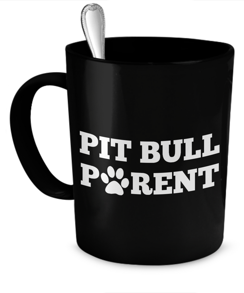 Pit Bull Parent (black) - Dogs Make Me Happy - 1