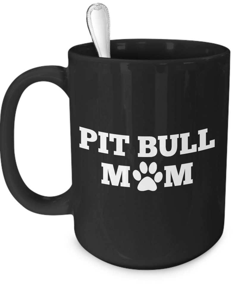 Pit Bull Mom (black) - Dogs Make Me Happy - 3