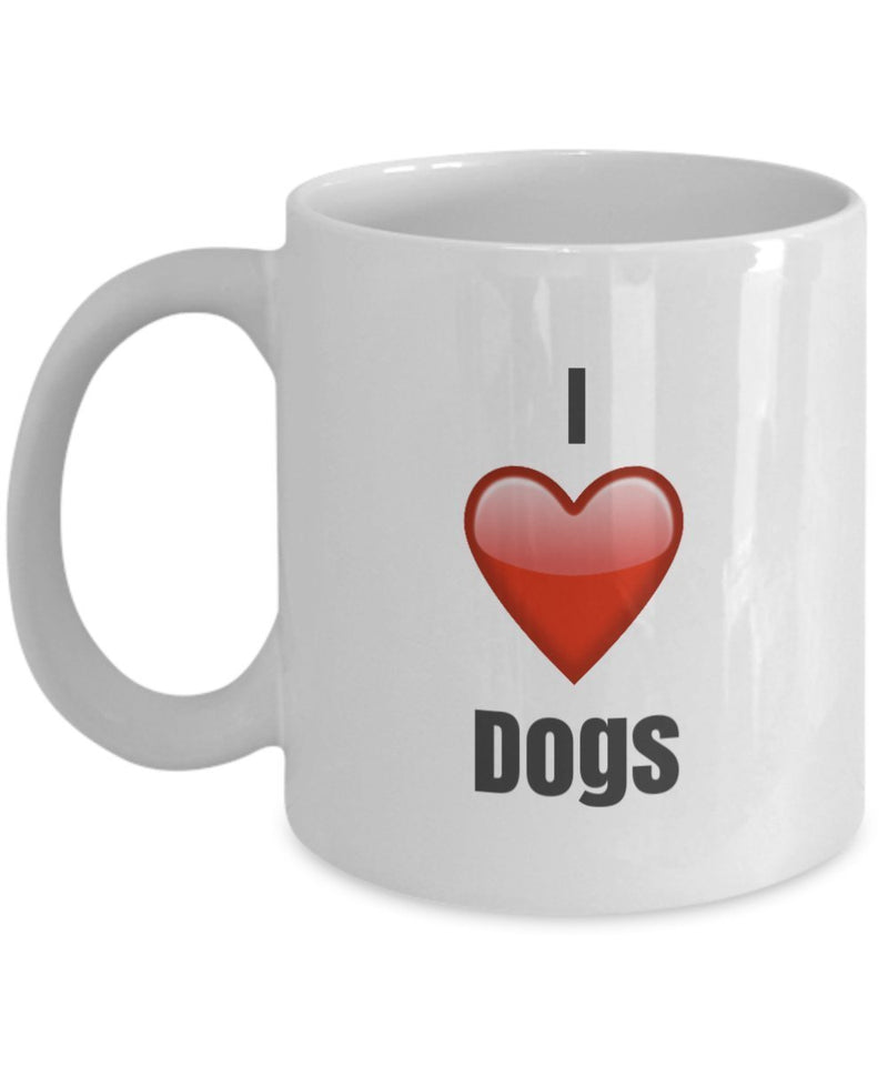 I Love Dogs unique ceramic coffee mug Gifts Idea