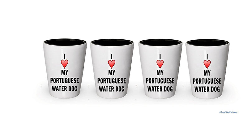 I love my Portugese Water Dog Shot Glass - Portugese Water Dog Lover gifts (6)