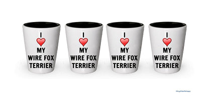 I love my Wire Fox Terrier Shot Glass - Wire Fox Terrier Lover gifts (4)