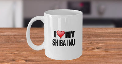 Shiba Inu Mug - I Love My Shiba Inu - Shiba Inu Lover Gifts - 11 Oz Ceramic Mug
