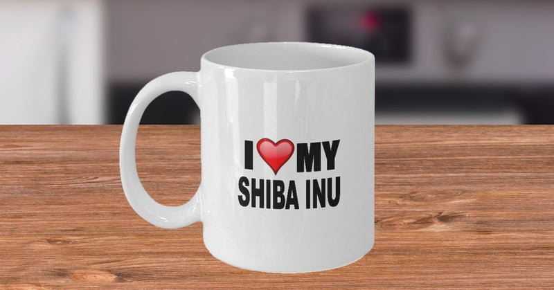 Shiba Inu Mug - I Love My Shiba Inu - Shiba Inu Lover Gifts - 11 Oz Ceramic Mug