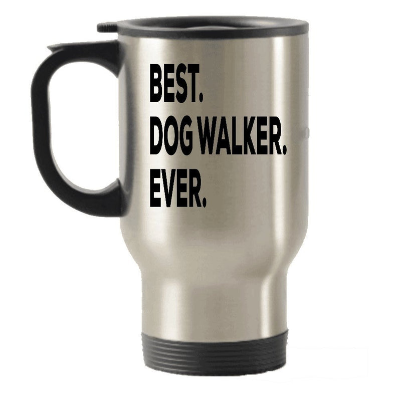 Dog Walker Travel Mug - Dog Walker Gifts - For Gift Basket Set Bag - Dogwalker Travel Insulated Tumblers - Tea Hot Chocolate Cocoa Wine - Thank You Appreciation