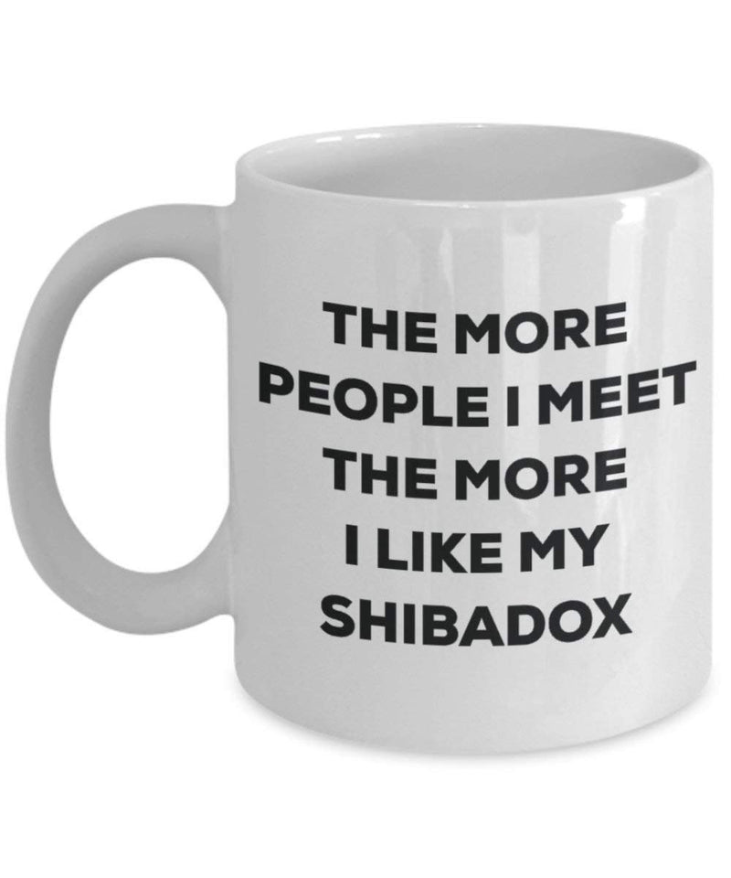 The more people i meet the more i Like My Shibadox mug – Funny Coffee Cup – Christmas Dog Lover cute GAG regalo idea 15oz Infradito colorati estivi, con finte perline