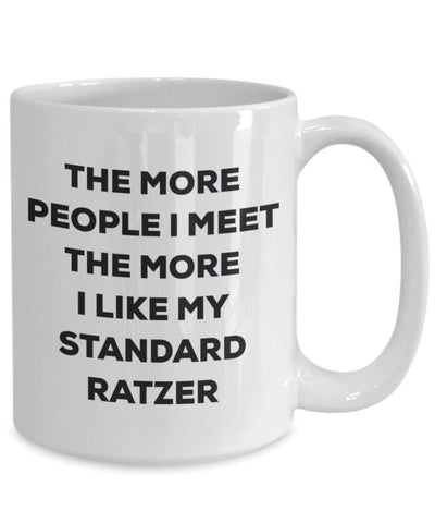 The more people i meet the more i Like My standard Ratzer mug – Funny Coffee Cup – Christmas Dog Lover cute GAG regalo idea 15oz Infradito colorati estivi, con finte perline