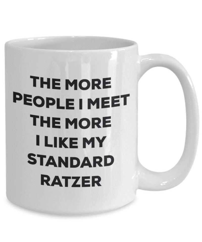 The more people i meet the more i Like My standard Ratzer mug – Funny Coffee Cup – Christmas Dog Lover cute GAG regalo idea 15oz Infradito colorati estivi, con finte perline