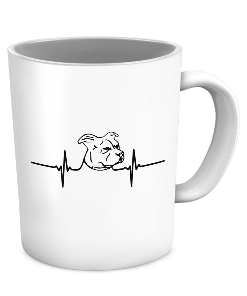 Pit Bull Coffee Mugs - My Heart Beats For Pit Bulls - Mug- Pit Bull Lovers - Pit Bull Cup
