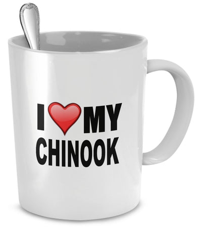 Chinook Mug - I Love My Chinook - Chinook Lover Gifts - 11 Oz Ceramic Mug