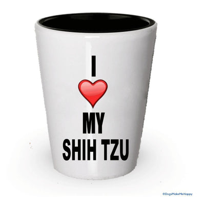 I Love My Shih tzu shot glass - Shih tzu Dog lover Gifts Idea (6)