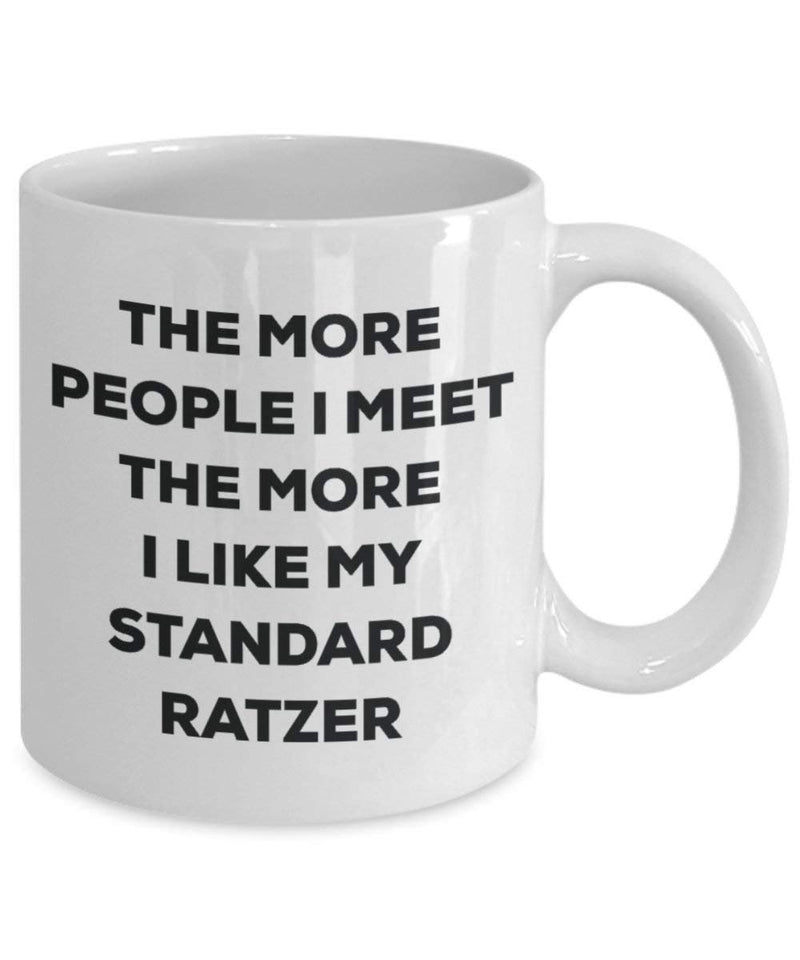 The more people i meet the more i Like My standard Ratzer mug – Funny Coffee Cup – Christmas Dog Lover cute GAG regalo idea 15oz Infradito colorati estivi, con finte perline