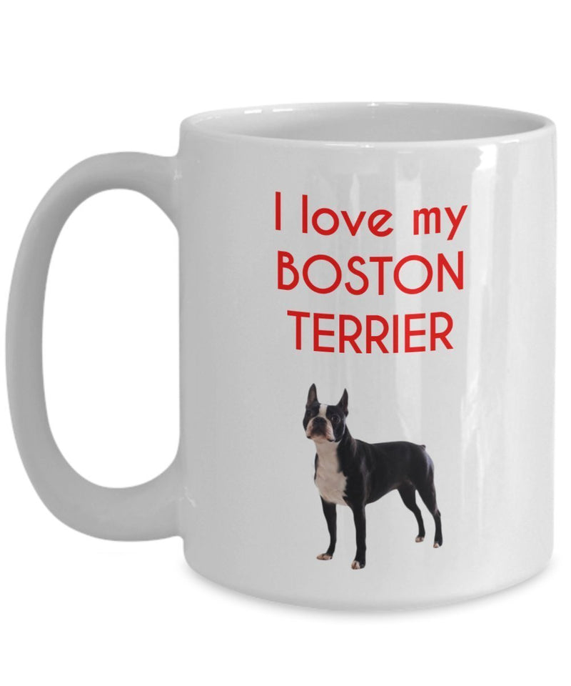 Boston Terrier Mug - Funny Tea Hot Cocoa Coffee Cup - Novelty Birthday Christmas Anniversary Gag Gifts Idea