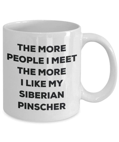 The more people i meet the more i Like My Siberian Pinscher mug – Funny Coffee Cup – Christmas Dog Lover cute GAG regalo idea 11oz Infradito colorati estivi, con finte perline