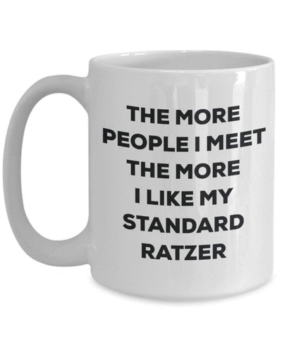 The more people i meet the more i Like My standard Ratzer mug – Funny Coffee Cup – Christmas Dog Lover cute GAG regalo idea 15oz Infradito colorati estivi, con finte perline