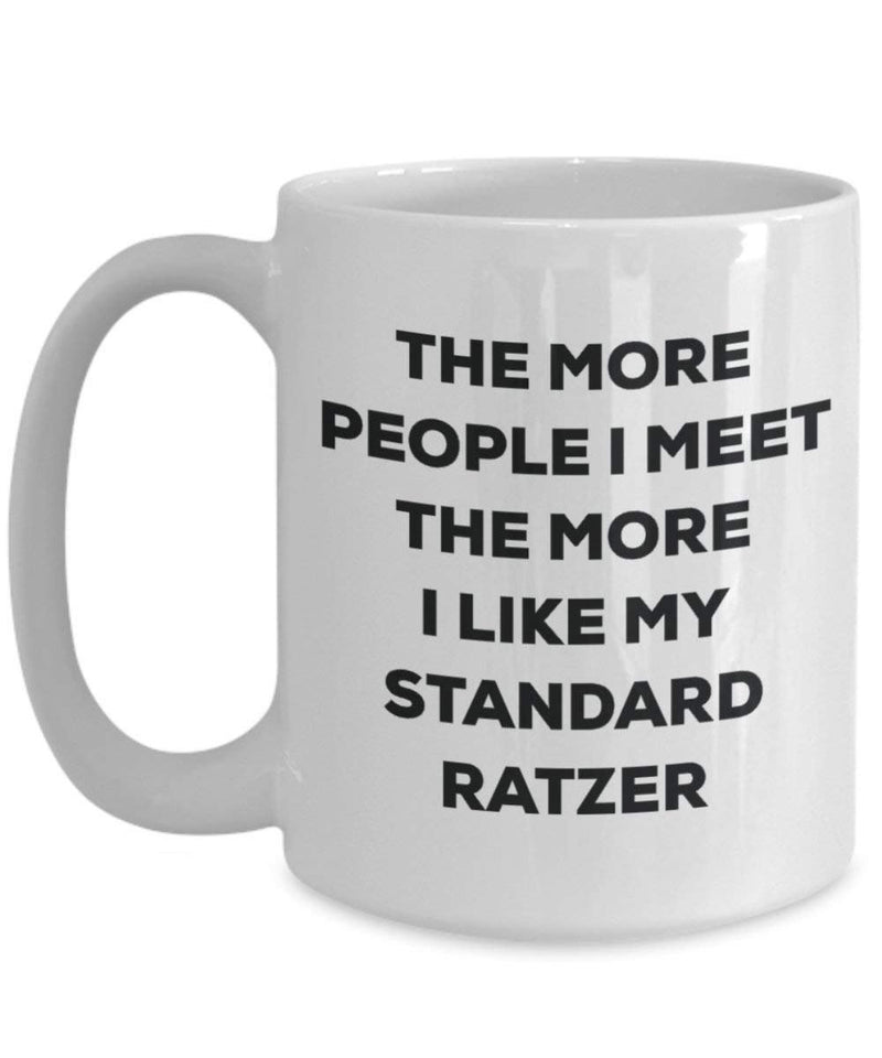 The more people i meet the more i Like My standard Ratzer mug – Funny Coffee Cup – Christmas Dog Lover cute GAG regalo idea 15oz Infradito colorati estivi, con finte perline