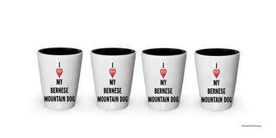 I love my Bernese Mountain Dog Shot Glass - Bernese Mountain Dog Lover gifts (6)