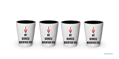I love my Bernese Mountain Dog Shot Glass - Bernese Mountain Dog Lover gifts (6)