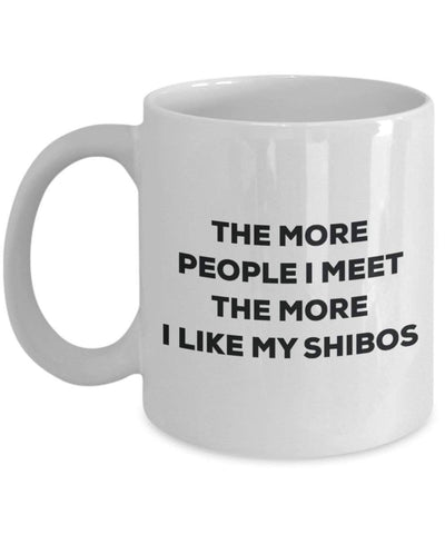 The more people i meet the more i Like My Shibos mug – Funny Coffee Cup – Christmas Dog Lover cute GAG regalo idea 11oz Infradito colorati estivi, con finte perline