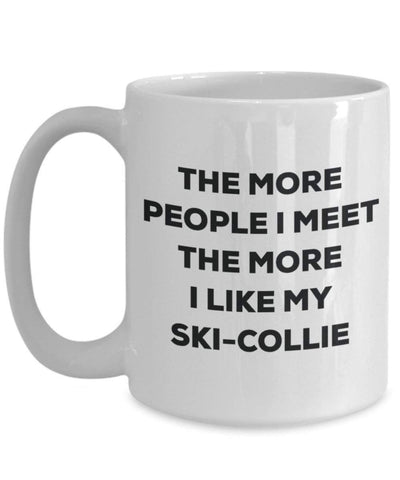 The more people I meet the more I like my Ski-collie Mug