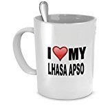 Lhasa Apso Mug - I Love My Lhasa Apso - Lhasa Apso Lover Gifts- 11 Oz Ceramic Mug